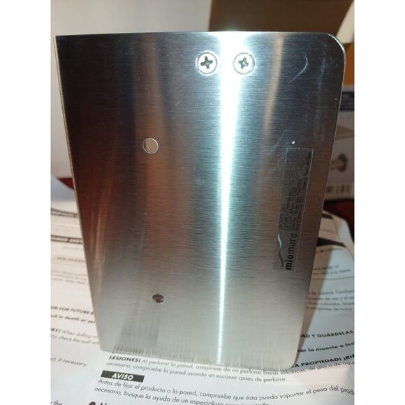 Toilet Paper Holder with Phone Shelf Brushed Stainless Steel NIB Wall Mounted - Picture 3 of 10